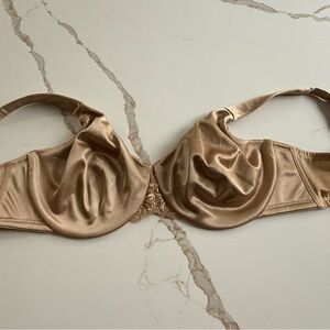 NWT! 36DD Soma Satin Minimizer Bra in warm amber